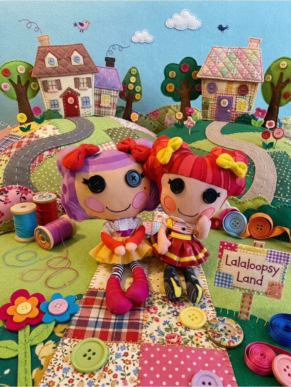 Lalaloopsy Plush Doll Lot – Peanut Big Top & Ember Flicker Flame Soft Toys 10"